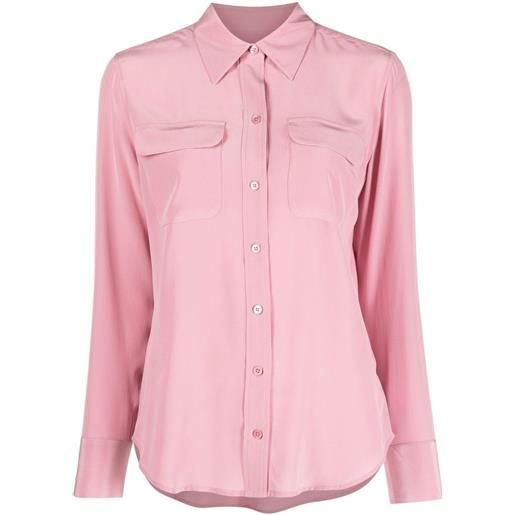 Equipment `slim signature` long sleeve shirt