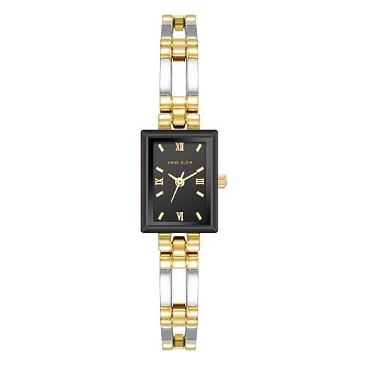Anne klein orologio elegante 10/4899bktt, argento