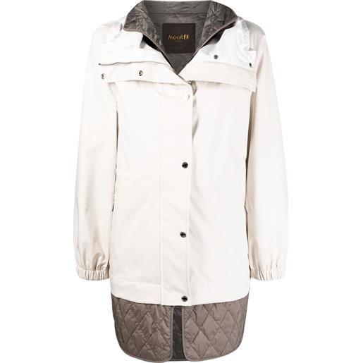 Moorer parka romea-adb - bianco