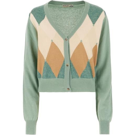 Ballantyne cardigan in cashmere - verde