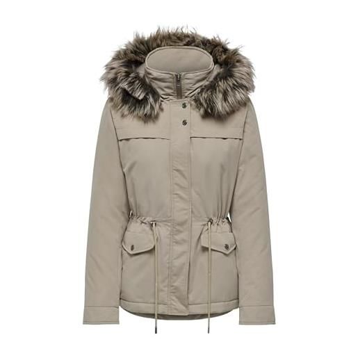 ONLY onlnewstarline aw parka cc otw cappotto, weathered teak, m donna