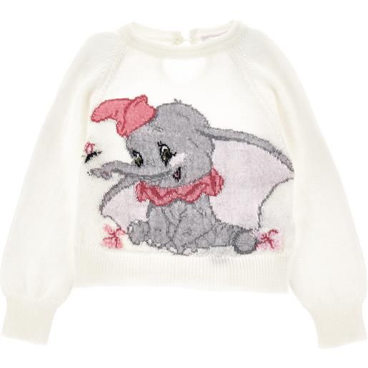 Monnalisa pull lana merino dumbo a intarsio