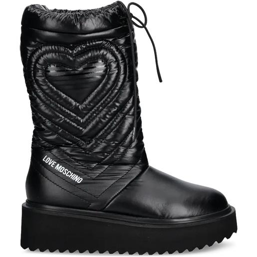 Love Moschino stivali da neve con plateau - nero