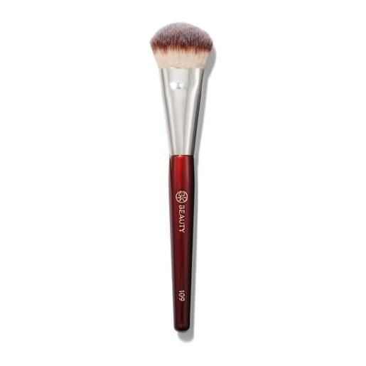 BK BEAUTY 109 mini pennelli da trucco, per fondotinta liquido o in crema, pennello per terra, cipria e illuminante