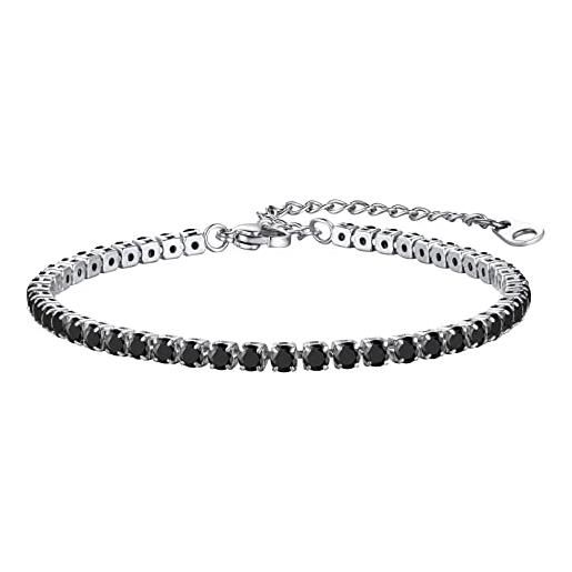 Bracciale tondo con firme autografe in acciaio inox