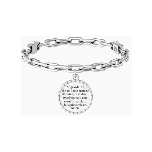 Bracciale Angelo Custode Con Preghiera In Argento 925 Bcc2114