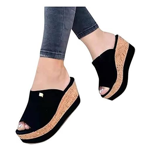 Yoga Succo Sandali Donna JACKSHIBO In Sintetico, Pantofole Estive Con Zeppa Bassa - Comode Per Spiaggia, Piscina O Casa Sandali Estivi Traspiranti