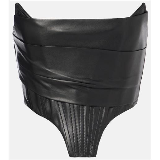 Alex Perry corsetto in pelle