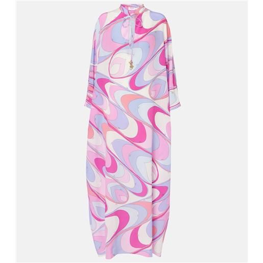 Pucci caftano in seta crãªpe de chine