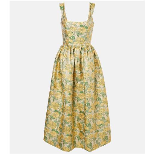 Markarian abito lungo in jacquard lamã©