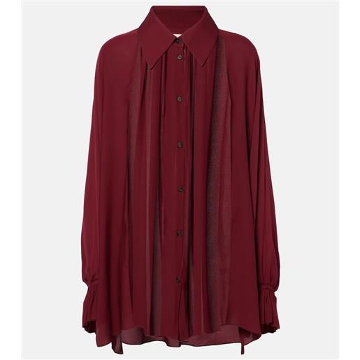 Khaite blusa ceelo in seta trasparente