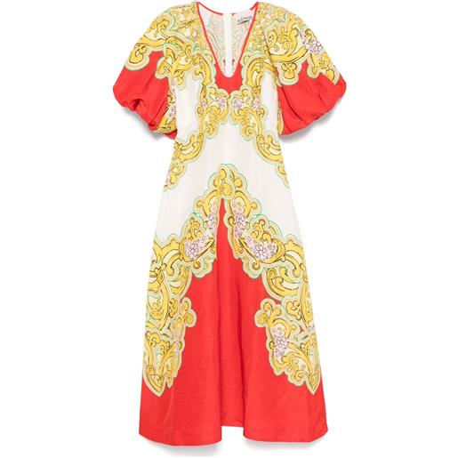 ALEMAIS abito midi sierra - bianco