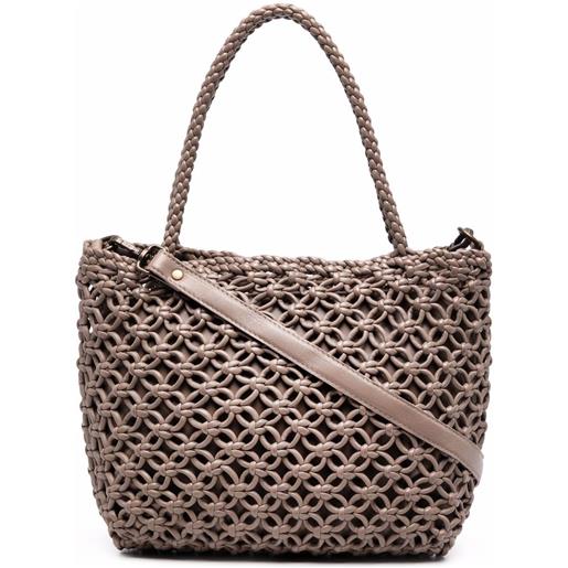 Officine Creative borsa tote susan 01 - marrone