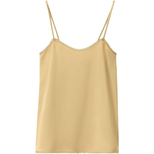 Fabiana Filippi canotta in raso - giallo