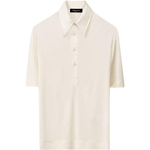 Fabiana Filippi polo in seta - toni neutri