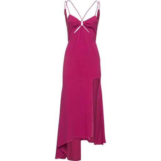 THE ANDAMANE vestito midi layla in seta georgette stretch