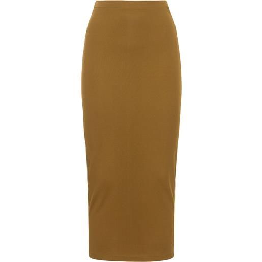 ALEXANDRE VAUTHIER gonna midi vita alta in jersey di viscosa
