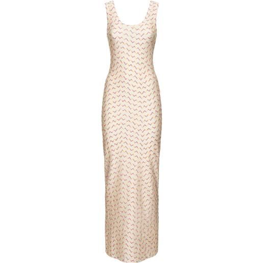 MISSONI vestito senza maniche in sangallo e lycra