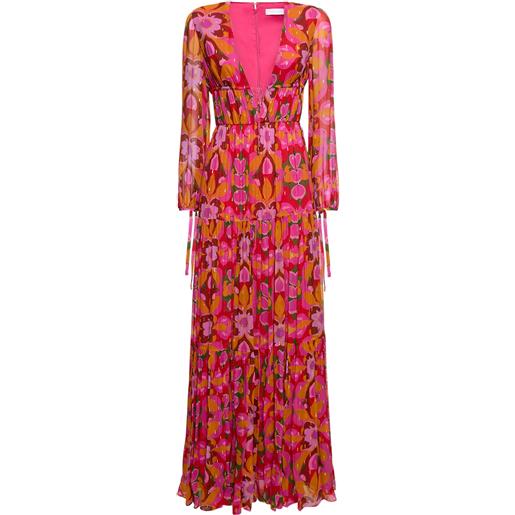 BORGO DE NOR vestito freya in chiffon stampato