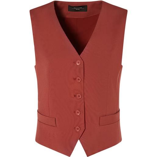WEEKEND MAX MARA gilet chimera in lana stretch