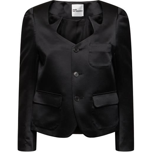 NOIR KEI NINOMIYA giacca in techno raso