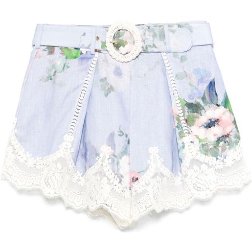 ZIMMERMANN shorts everley - blu