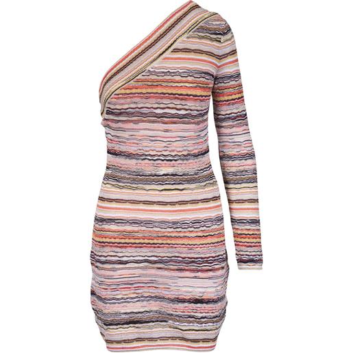 Missoni abito corto a righe - rosa