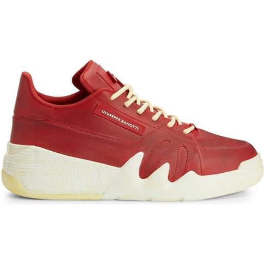 Giuseppe Zanotti sneakers con placca logo - rosso