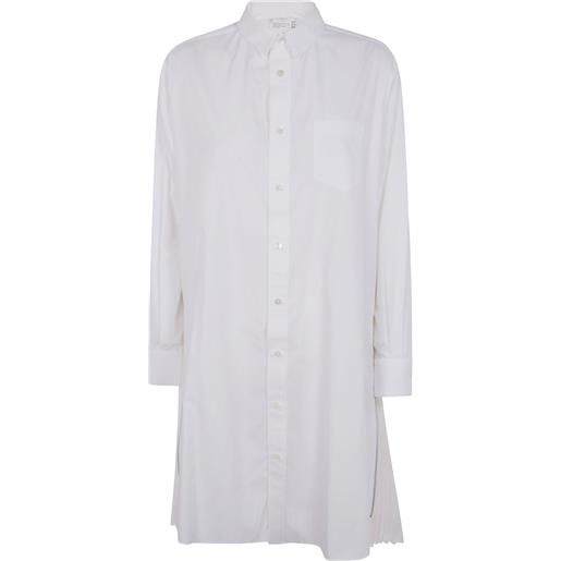 sacai chemisier plissettato - bianco