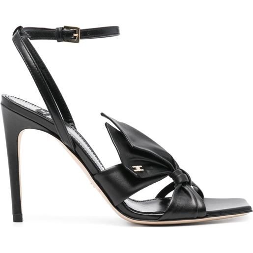 Elisabetta Franchi sandali con fiocco 100mm - nero