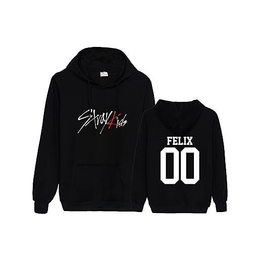 EnjoyYourLife stray kids i am you felpa con cappuccio hoodie hooded pullover sweater sweatshirt maglione maniche lunghe maglietta giacca bang chan changbin hyunjin han felix seungmin