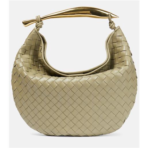 Bottega Veneta borsa a mano sardine large in pelle