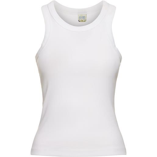 FLORE FLORE tank top hannah tank in cotone organico a costine