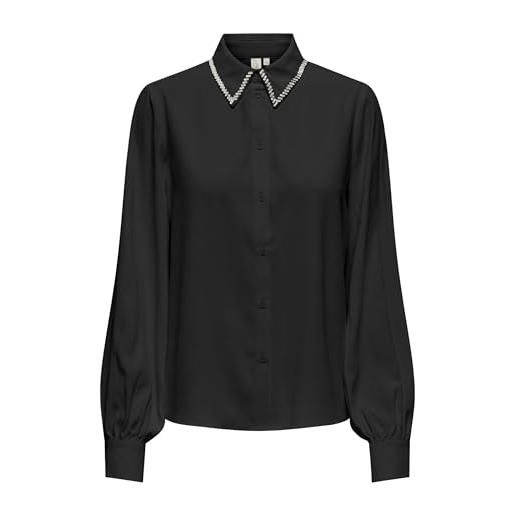 ONLY onlvinea life ls jewellery-maglietta wvn camicia, nero, s donna