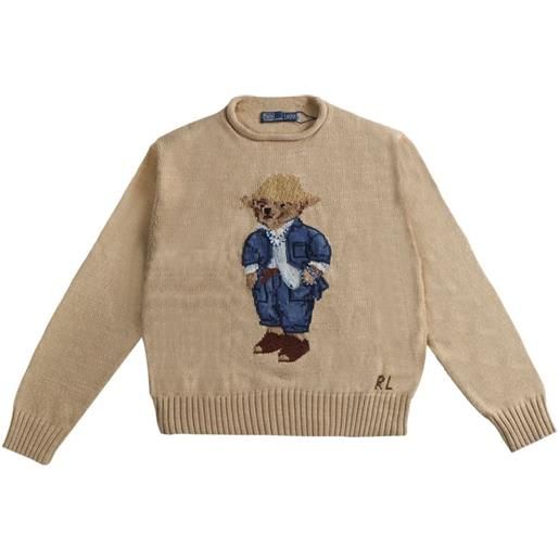 Polo Ralph Lauren polo bear roll-neck sweater - toni neutri