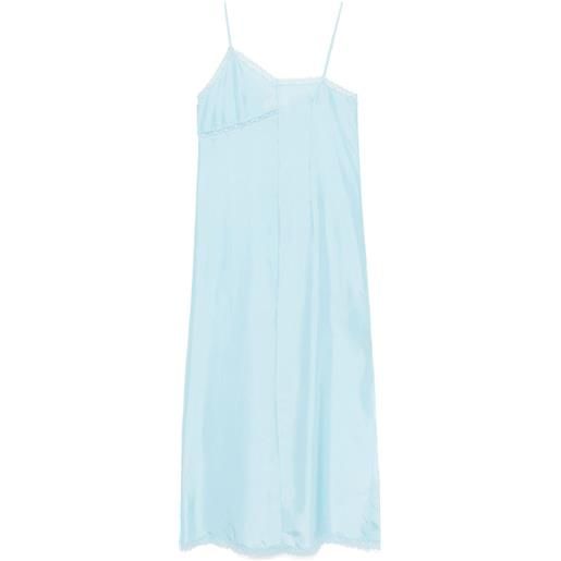 MM6 Maison Margiela abito lungo asimmetrico - blu