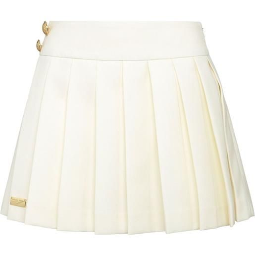 Philipp Plein gonna plissettata - bianco