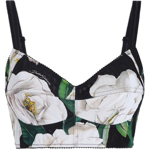 Dolce & Gabbana top con stampa - nero