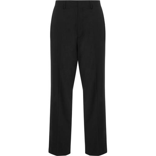 Moschino pantaloni in lana vergine - nero