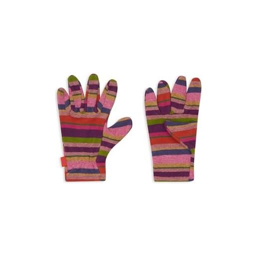 Gallo guanti bambino pile viola righe multicolor