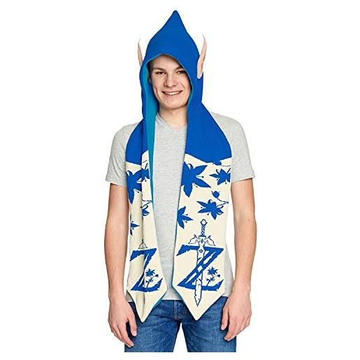 Bioworld nintendo legend of zelda twilight princess with ears hooded scarf, multi-colour (ks610308zel) sciarpa bambino, multicolore (multicolore), taglia unica unisex-adulto