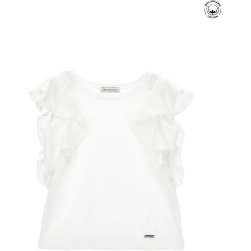 Monnalisa canotta jersey con galette