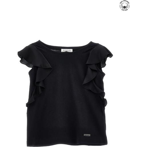 Monnalisa canotta jersey con galette