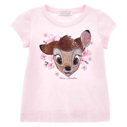 Monnalisa t-shirt bambi con strass