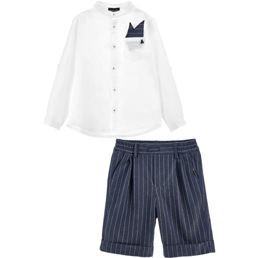 Monnalisa completo camicia con bermuda