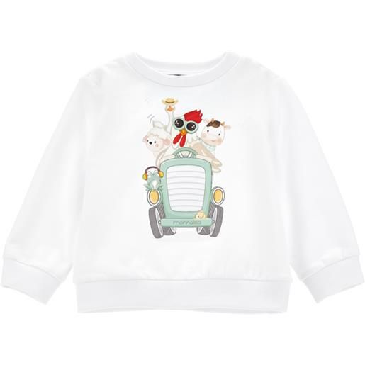 Monnalisa felpa girocollo stampata