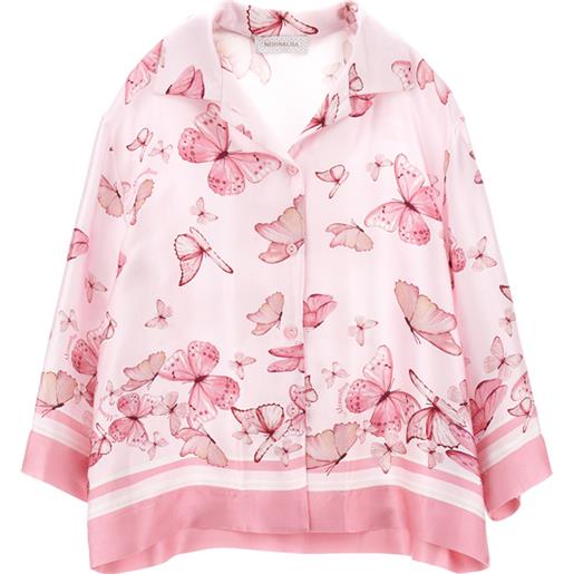 Monnalisa camicia rasetto farfalle