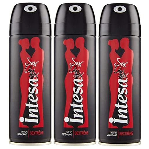 Intesa 3 x Intesa deo spray sex sextreme profumo deodorante ml 125