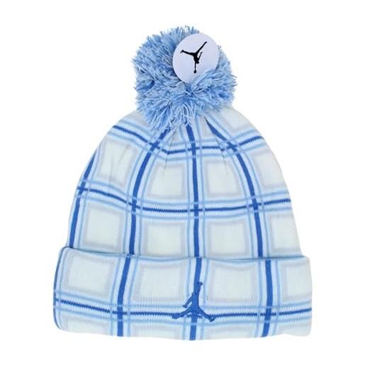 NIKE jordan cappello beanie da ragazzi holiday plaid pom bianco codice 9a0968-001