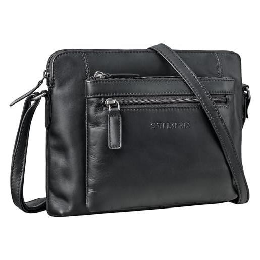 Sacca Inter STILORD 'Jasmine' Borsa Crossbody Donna Pelle Borsello